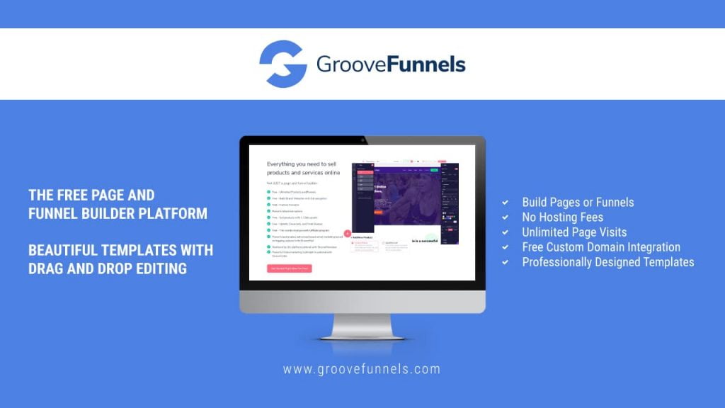 GrooveFunnels - the free page and funnel builder platform. Beautiful templates with drag and drop editing.