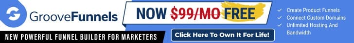 Sign up for a free GrooveFunnels account