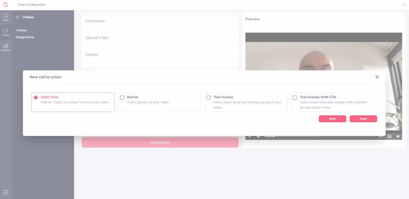 Apply various CTAs to your marketing videos.